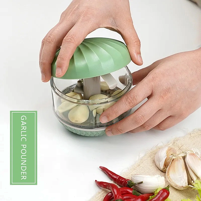 Wholesale Multi-function Plastic Manual Food Chopper Mincer Crusher Press For Meat Nuts Pepper Onion For Kitchen Gadgets